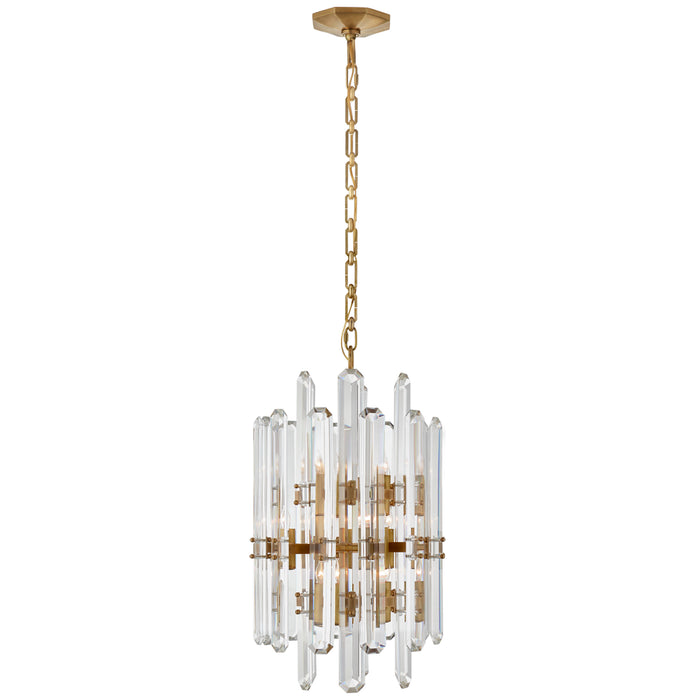 Visual Comfort Signature ARN 5128HAB 12 Light Chandelier, Hand-Rubbed Antique Brass