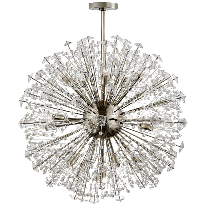 Visual Comfort Signature KS 5006PN-CG 21 Light Chandelier, Polished Nickel