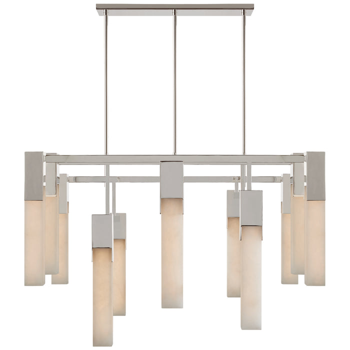 Visual Comfort Signature KW 5115PN-ALB LED Chandelier, Polished Nickel
