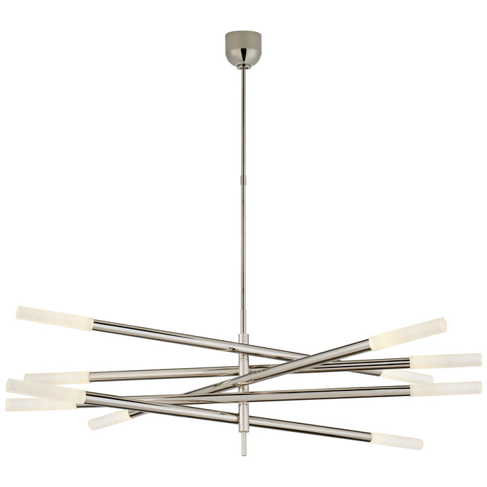 Visual Comfort Signature KW 5587PN-EC LED Chandelier, Polished Nickel