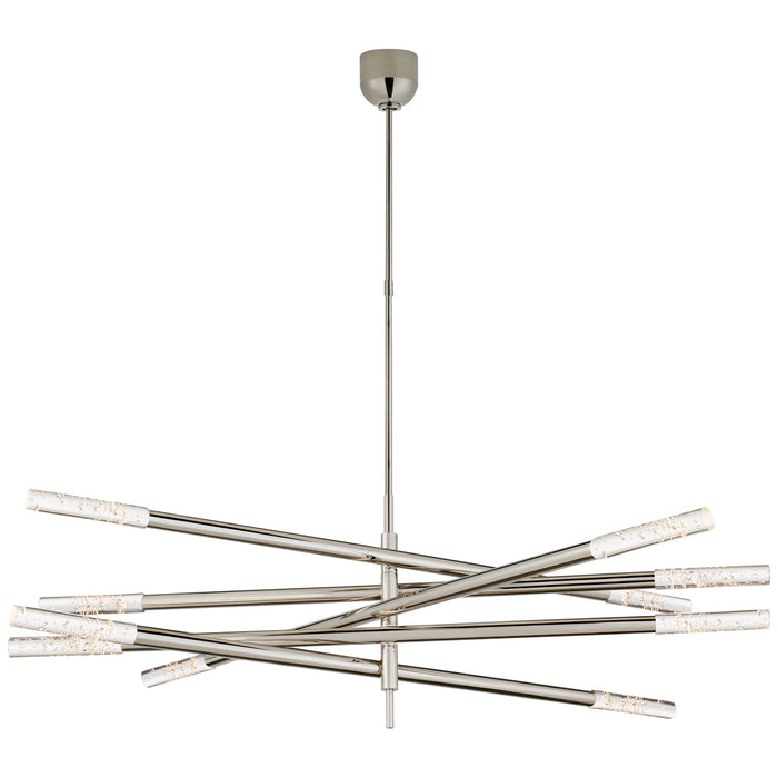 Visual Comfort Signature KW 5587PN-SG LED Chandelier, Polished Nickel