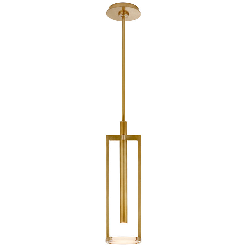Visual Comfort Signature KW 5610AB-ALB LED Pendant, Antique-Burnished Brass