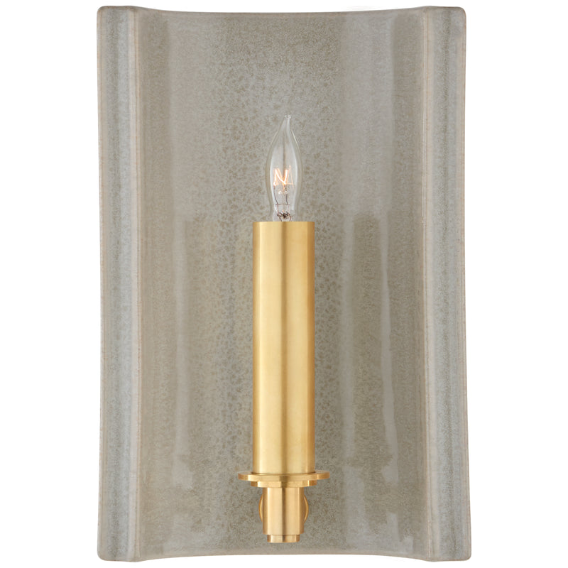 Visual Comfort Signature CS 2609SHG One Light Wall Sconce, Shellish Gray