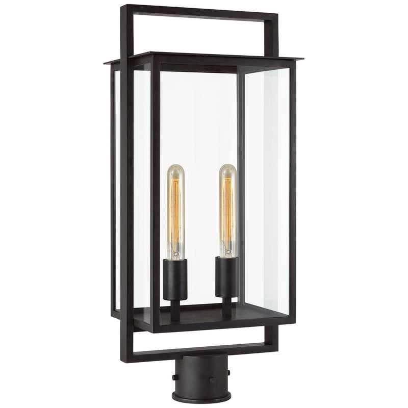 Visual Comfort Signature S 7191AI-CG Two Light Post Lantern, Aged Iron
