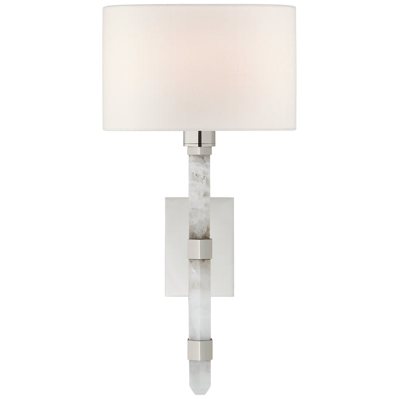 Visual Comfort Signature SK 2902PN/Q-L One Light Wall Sconce, Polished Nickel