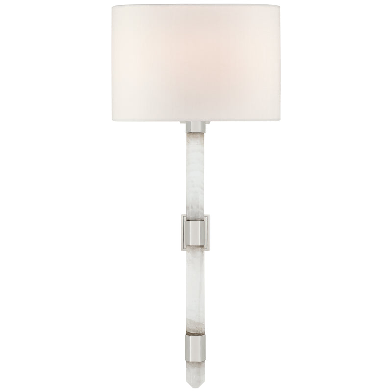 Visual Comfort Signature SK 2904PN/Q-L One Light Wall Sconce, Polished Nickel