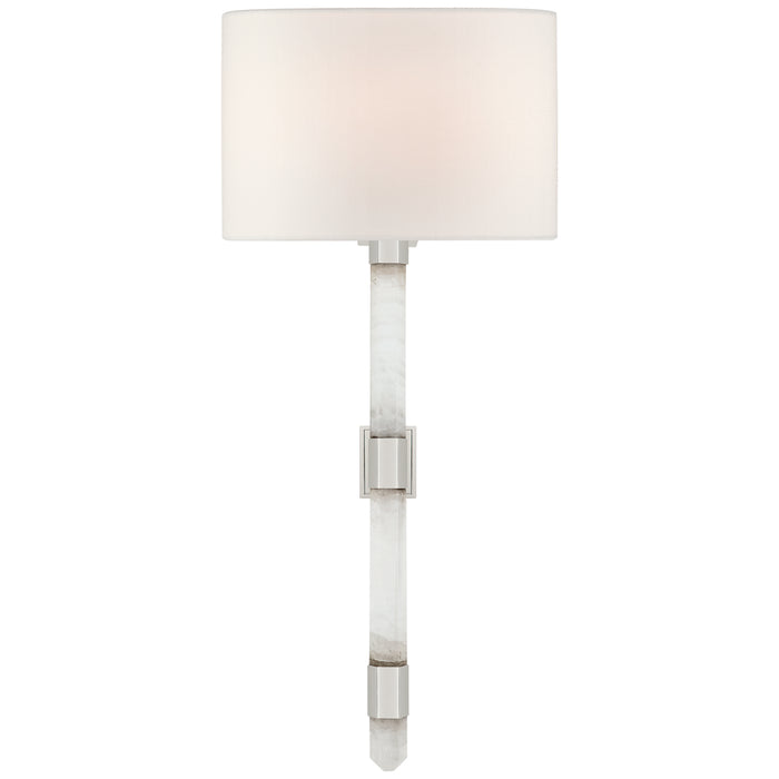 Visual Comfort Signature SK 2904PN/Q-L One Light Wall Sconce, Polished Nickel