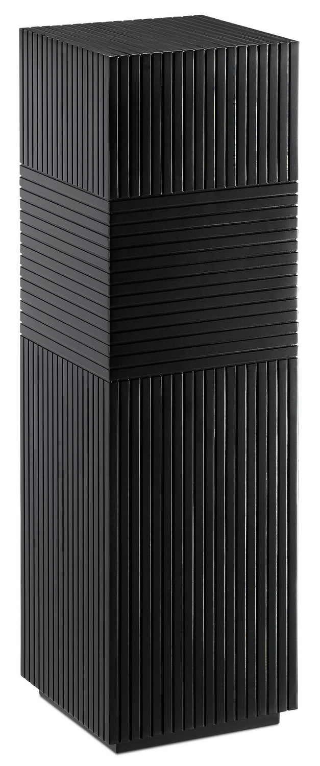Currey and Company 1000-0051 Pedestal, Black