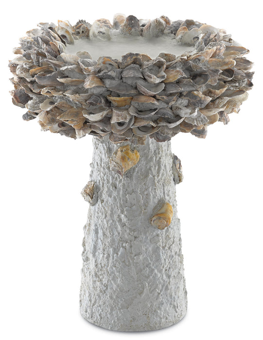 Currey and Company 1200-0053 Bird Bath, Portland / Natural