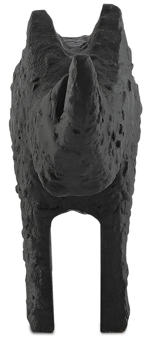 Currey and Company 1200-0064 Rhino, Textured Matte Black