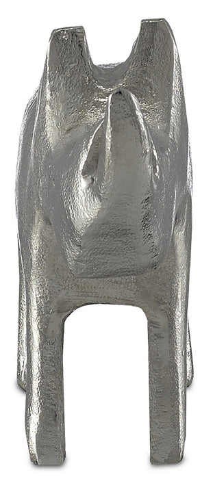 Currey and Company 1200-0083 Rhino, Silver