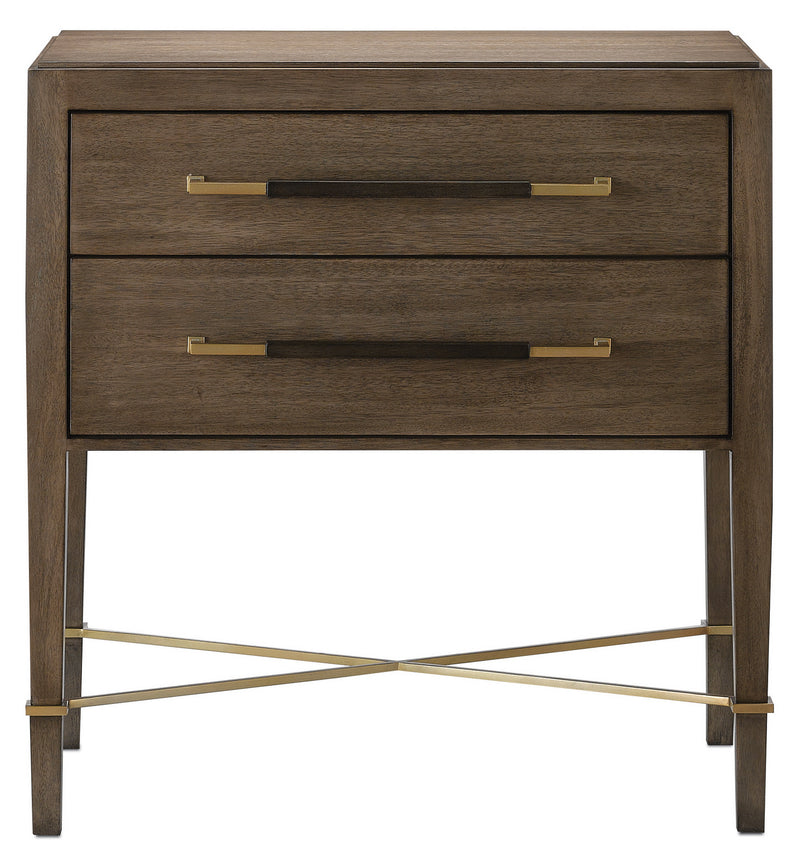 Currey and Company 3000-0117 Nightstand, Chanterelle/Coffee/Champagne