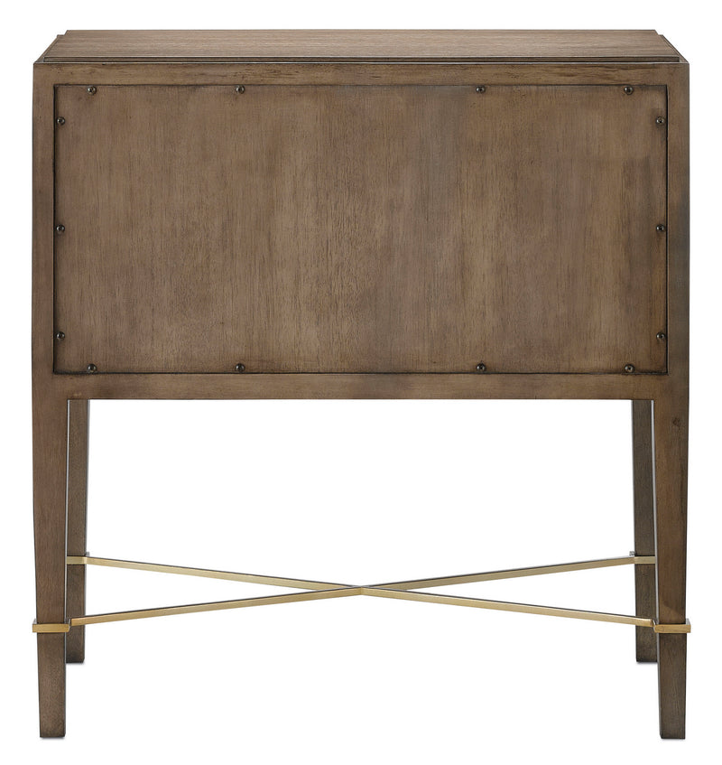 Currey and Company 3000-0117 Nightstand, Chanterelle/Coffee/Champagne