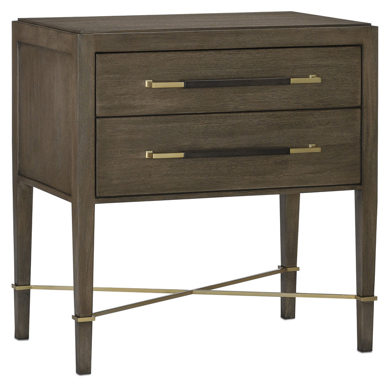 Currey and Company 3000-0117 Nightstand, Chanterelle/Coffee/Champagne