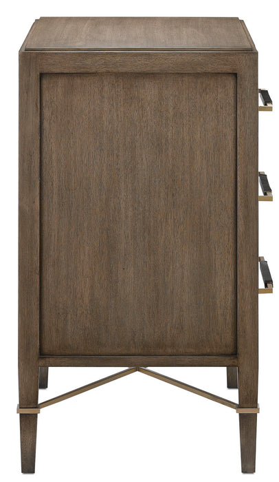 Currey and Company 3000-0118 Chest, Chanterelle/Coffee/Champagne