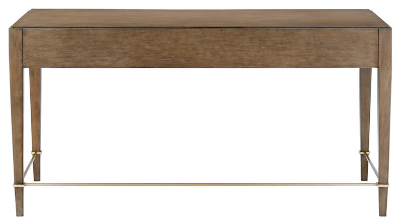 Currey and Company 3000-0131 Desk, Chanterelle/Coffee/Champagne