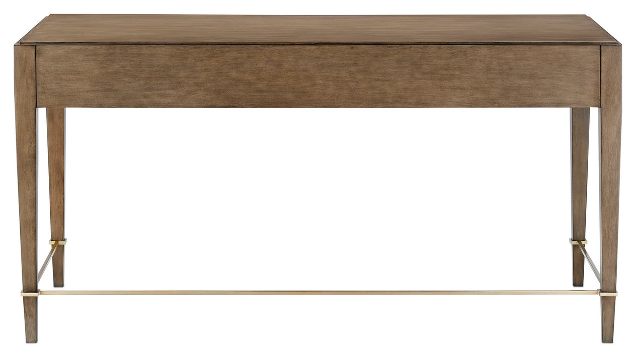 Currey and Company 3000-0131 Desk, Chanterelle/Coffee/Champagne