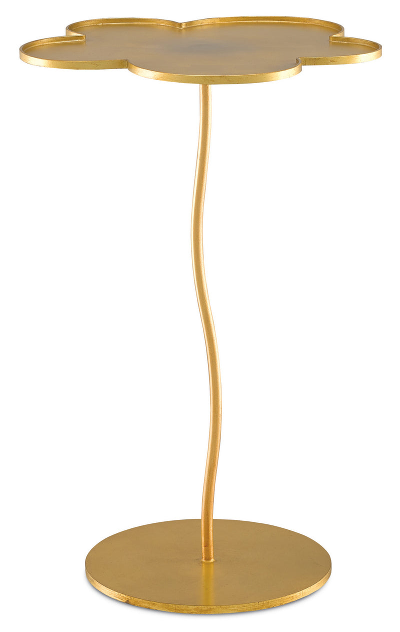Currey and Company 4000-0068 Accent Table, Gold Leaf