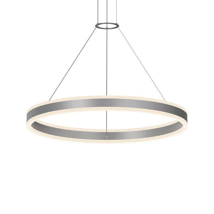 Sonneman 2305.16 LED Pendant, Bright Satin Aluminum