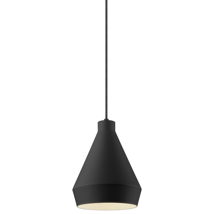 Sonneman 2750.25-E One Light Pendant, Satin Black