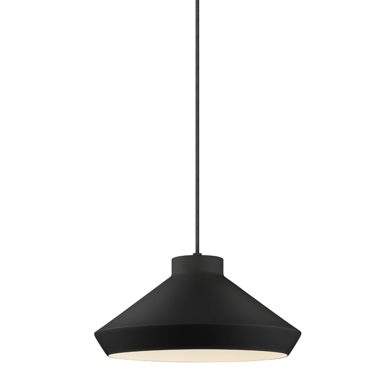 Sonneman 2752.25-E One Light Pendant, Satin Black