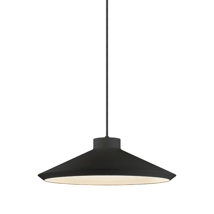 Sonneman 2754.25-E One Light Pendant, Satin Black