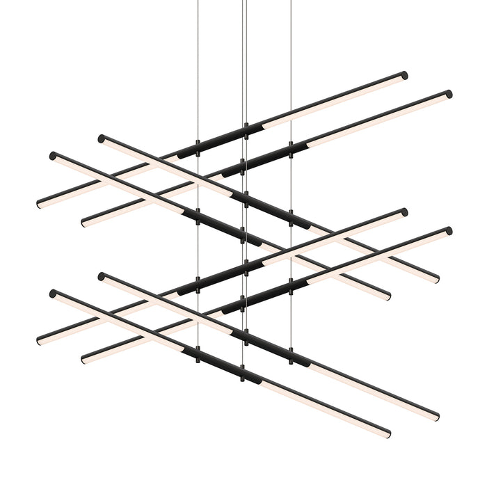 Sonneman 2804.25 LED Pendant, Satin Black
