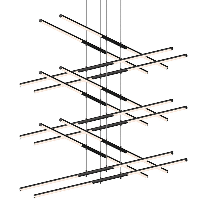 Sonneman 2806.25 LED Pendant, Satin Black