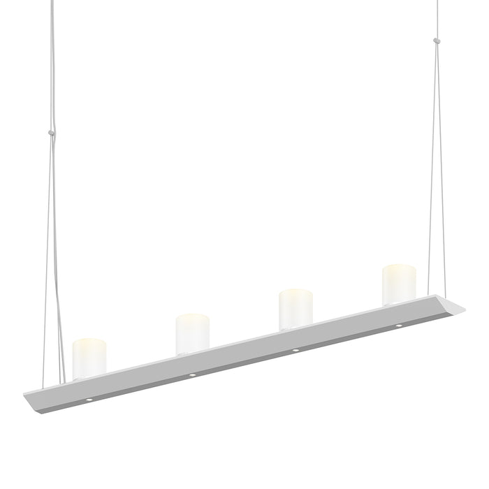 Sonneman 2857.16-SW LED Pendant, Bright Satin Aluminum