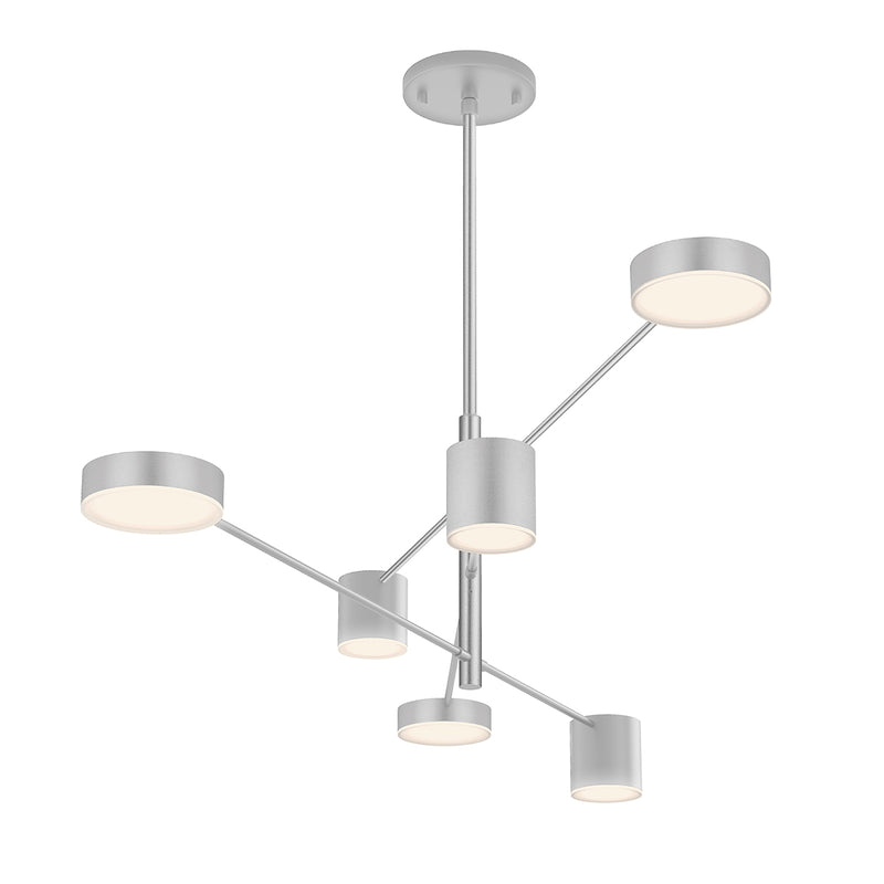 Sonneman 2883.16 LED Pendant, Bright Satin Aluminum