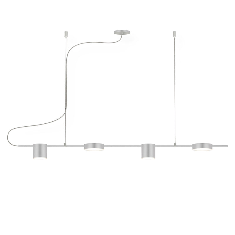 Sonneman 2884.16 LED Pendant, Bright Satin Aluminum