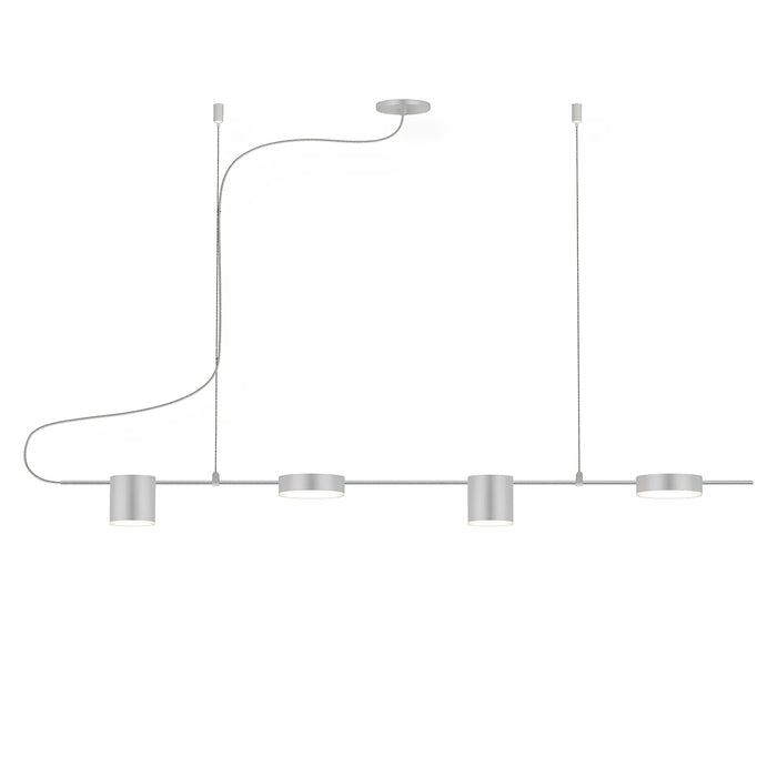 Sonneman 2884.16 LED Pendant, Bright Satin Aluminum