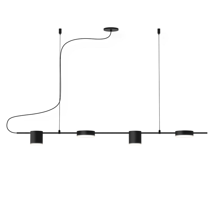Sonneman 2884.25 LED Pendant, Satin Black