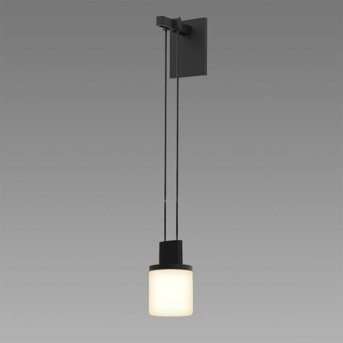 Sonneman S1L01K-MFXXXX12-RP06 One Light Wall Sconce, Satin Black