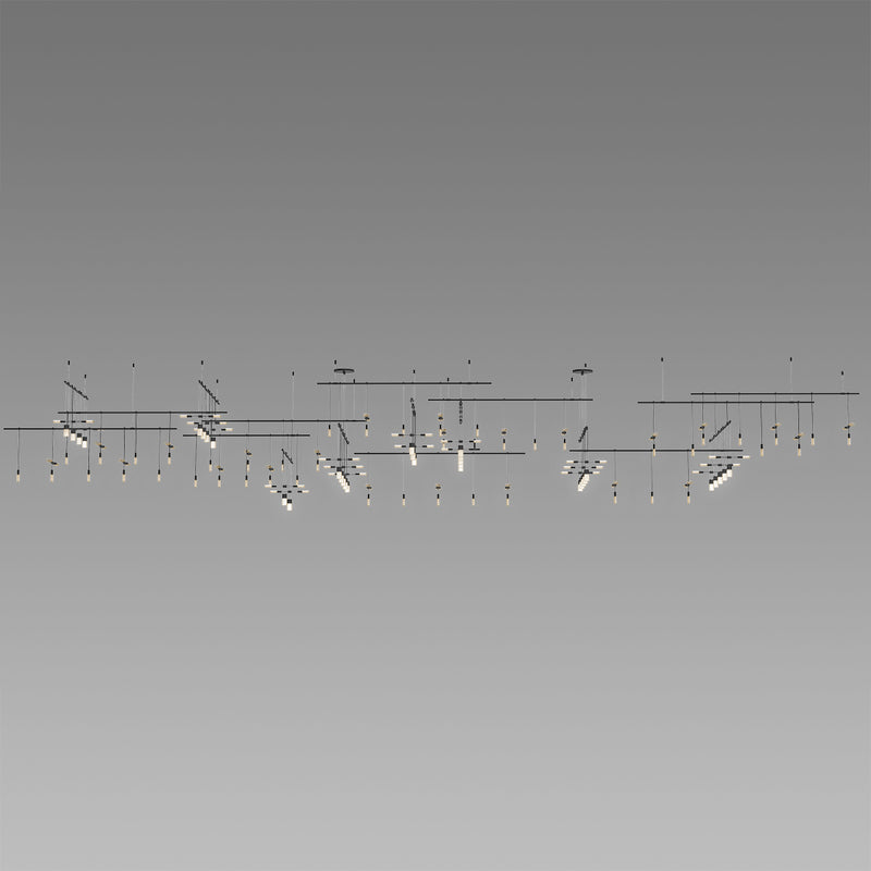 Sonneman SLS0002-SC02 35 Light Pendant, Satin Black