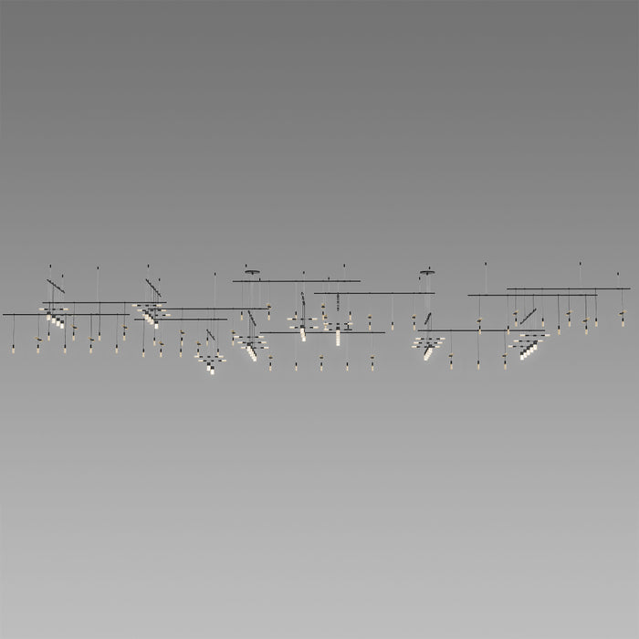 Sonneman SLS0002-SC02 35 Light Pendant, Satin Black