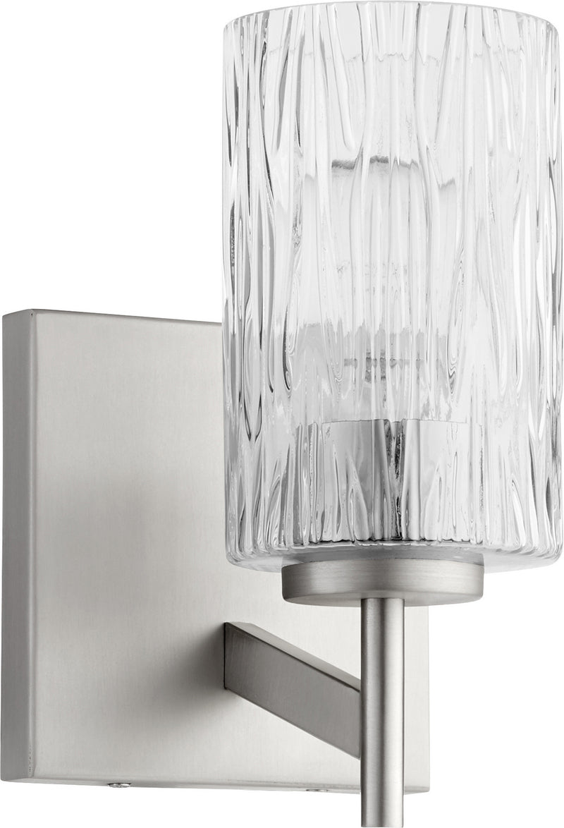 Quorum 520-1-65 One Light Wall Mount, Satin Nickel