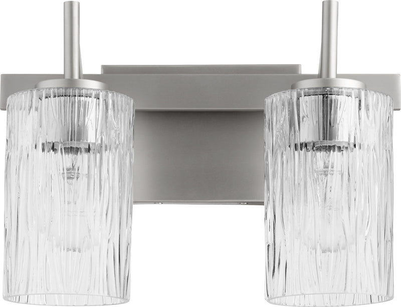Quorum 520-2-65 Two Light Vanity, Satin Nickel