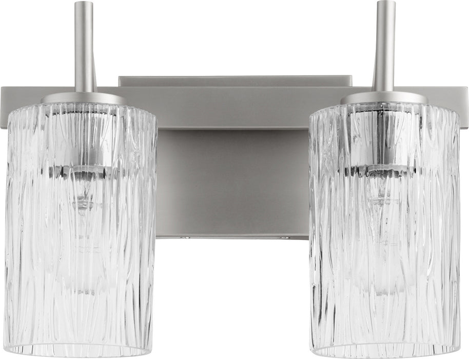 Quorum 520-2-65 Two Light Vanity, Satin Nickel