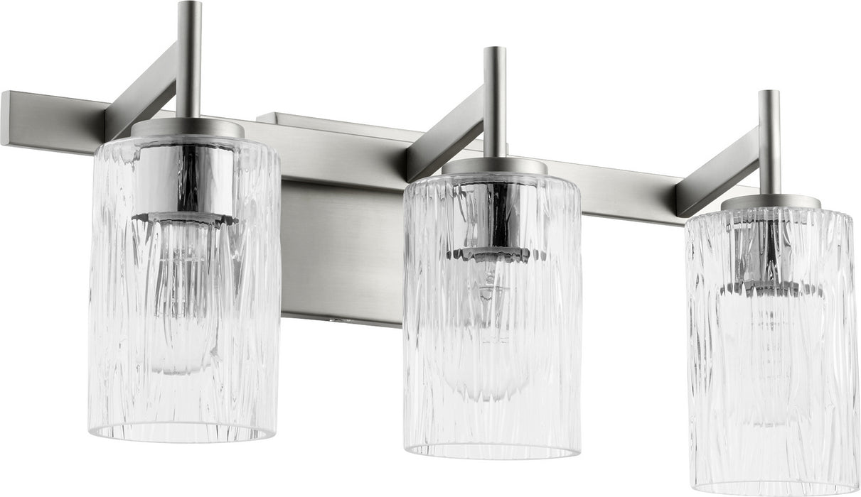 Quorum 520-3-65 Three Light Vanity, Satin Nickel