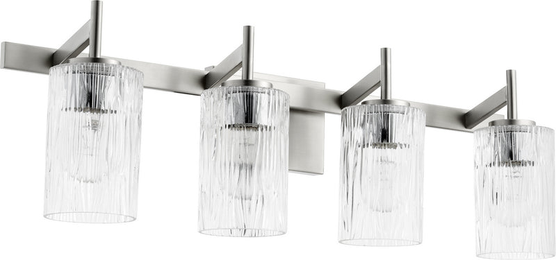 Quorum 520-4-65 Four Light Vanity, Satin Nickel