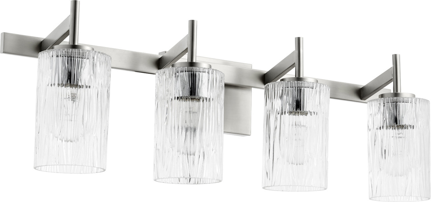 Quorum 520-4-65 Four Light Vanity, Satin Nickel