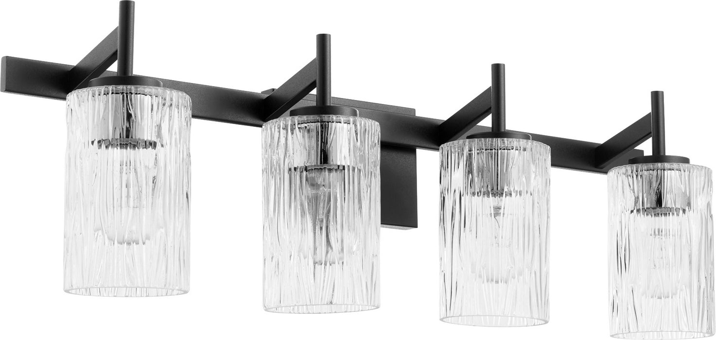 Quorum 520-4-69 Four Light Vanity, Textured Black