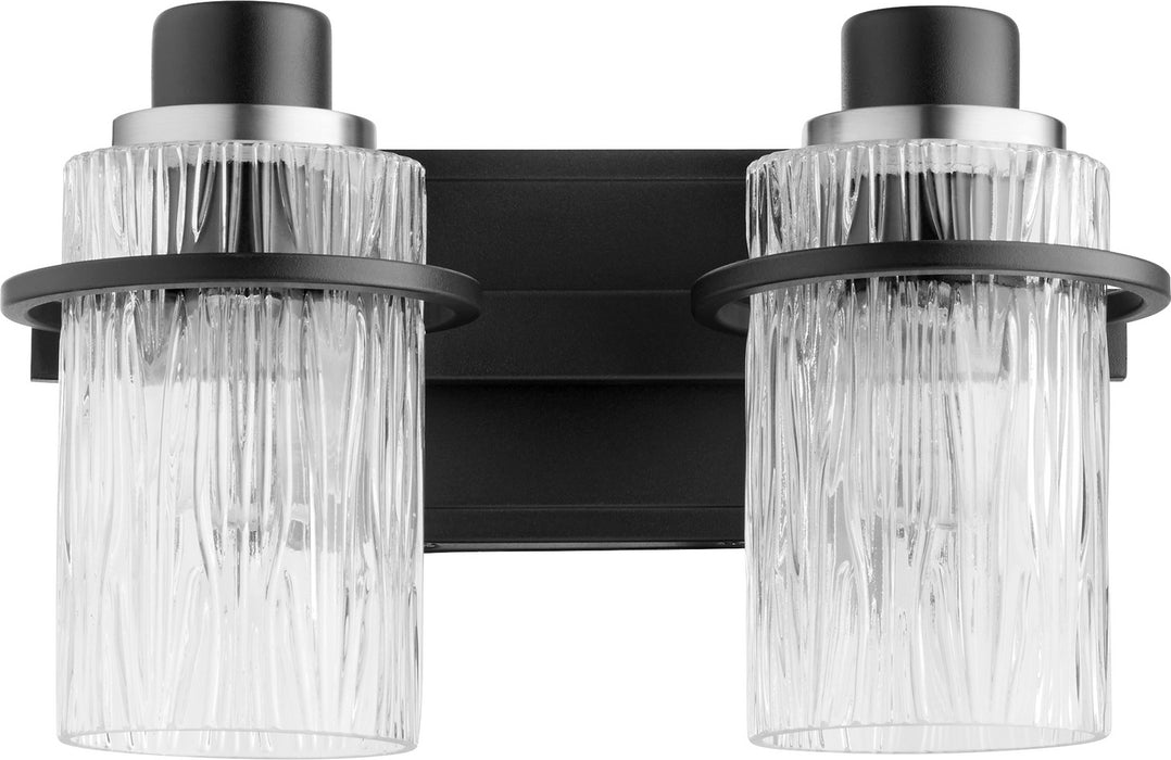 Quorum 527-2-69 Two Light Vanity, Textured Black