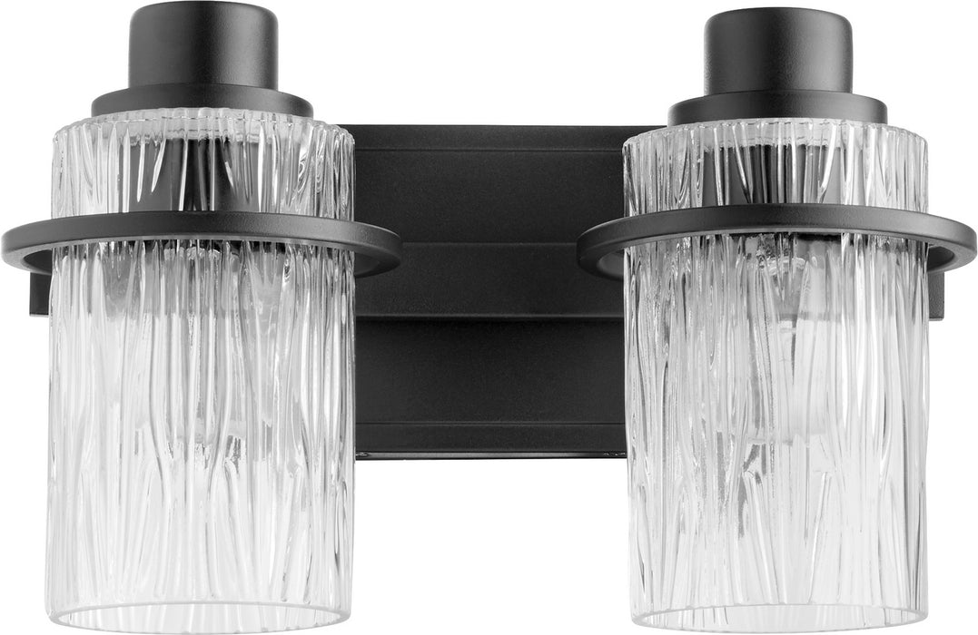 Quorum 527-2-69 Two Light Vanity, Textured Black