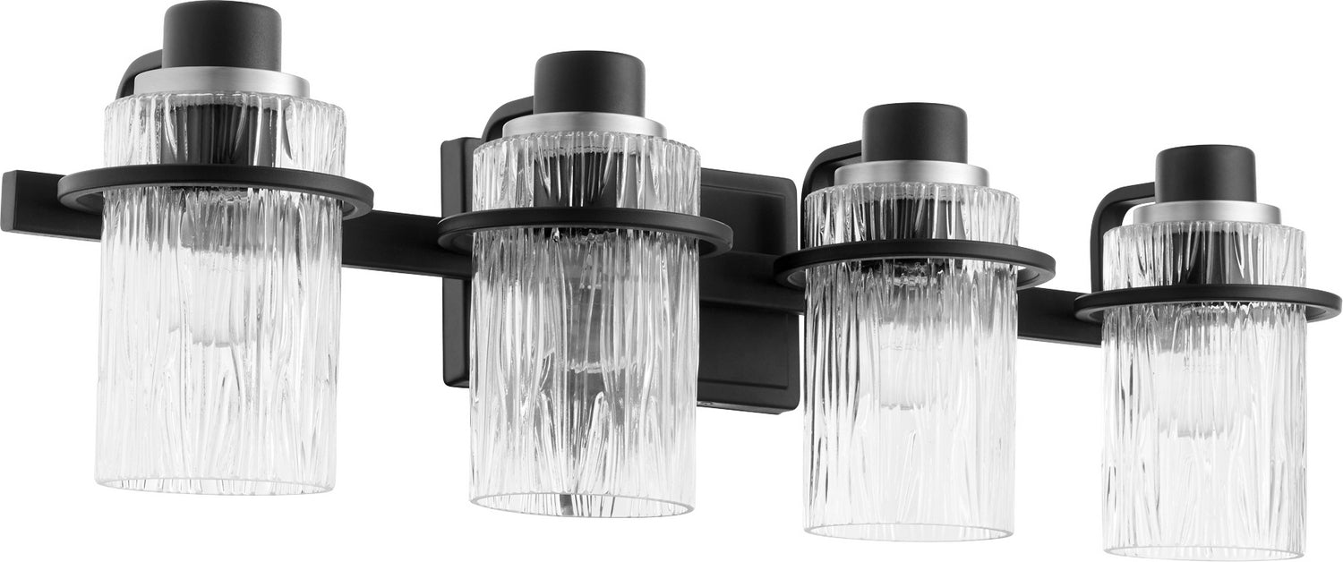 Quorum 527-4-69 Four Light Vanity, Textured Black