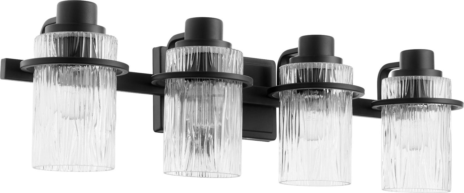 Quorum 527-4-69 Four Light Vanity, Textured Black