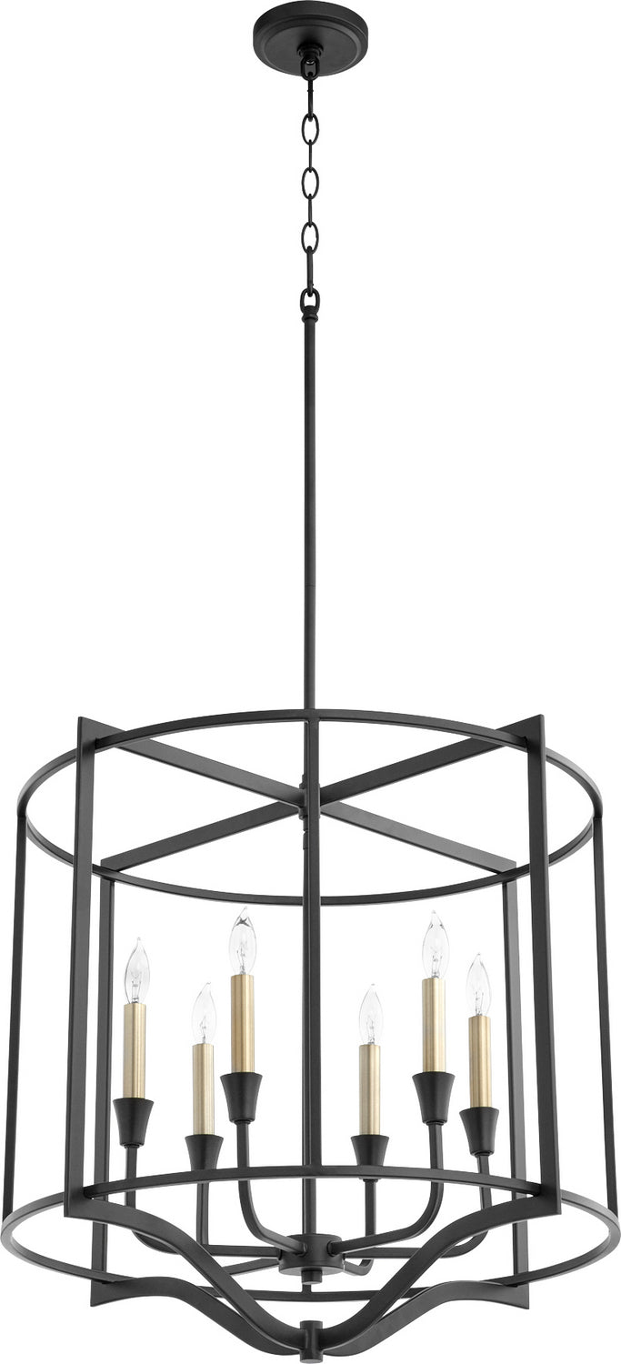 Quorum 6414-6-69 Six Light Nook, Textured Black