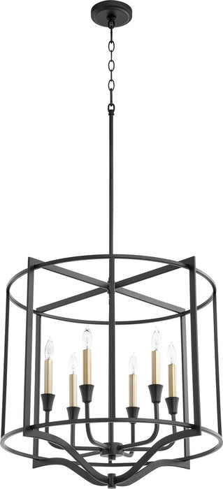 Quorum 6414-6-69 Six Light Nook, Textured Black