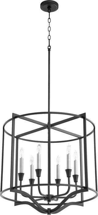Quorum 6414-6-69 Six Light Nook, Textured Black
